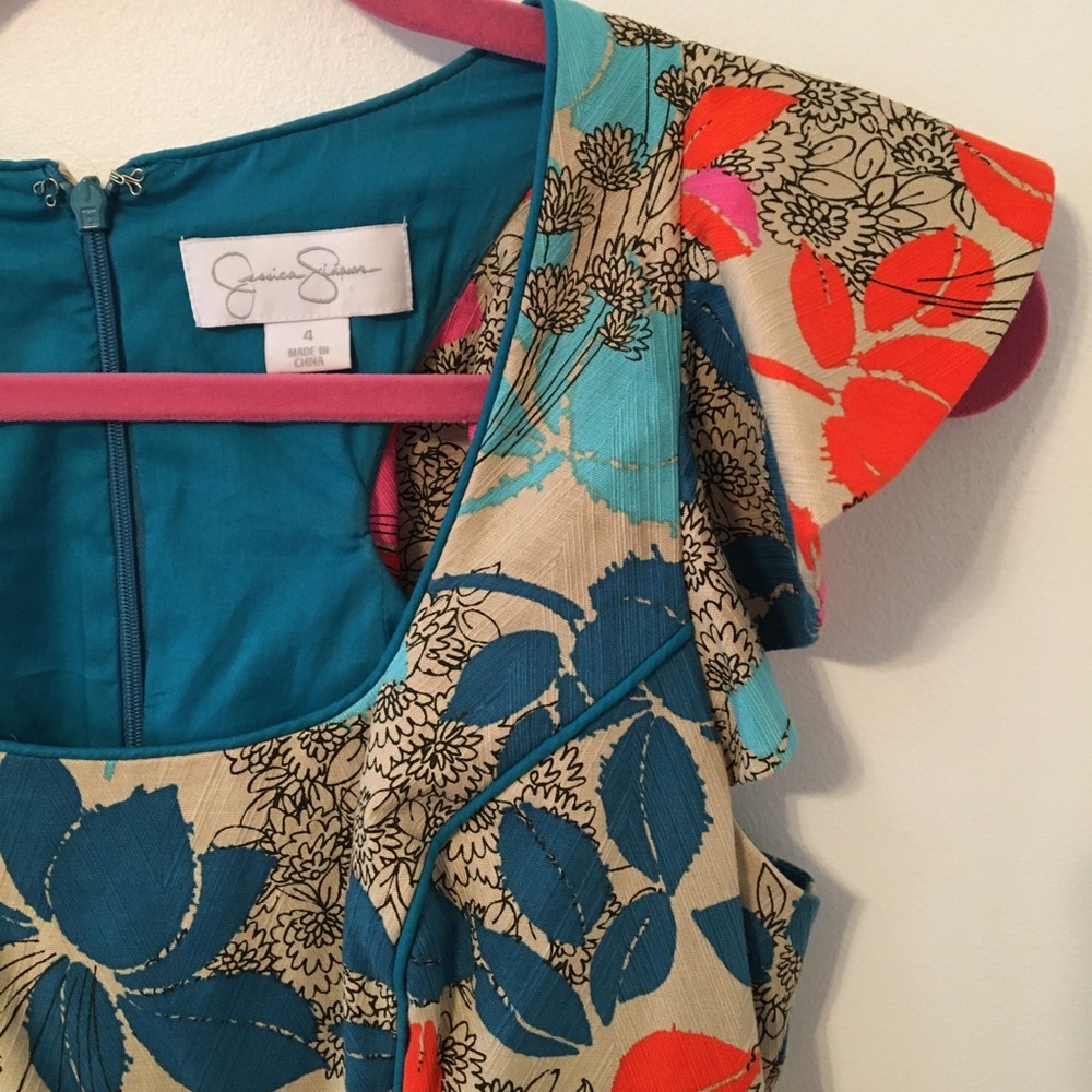 Stunning Jessica Simpson Embroidered Dress